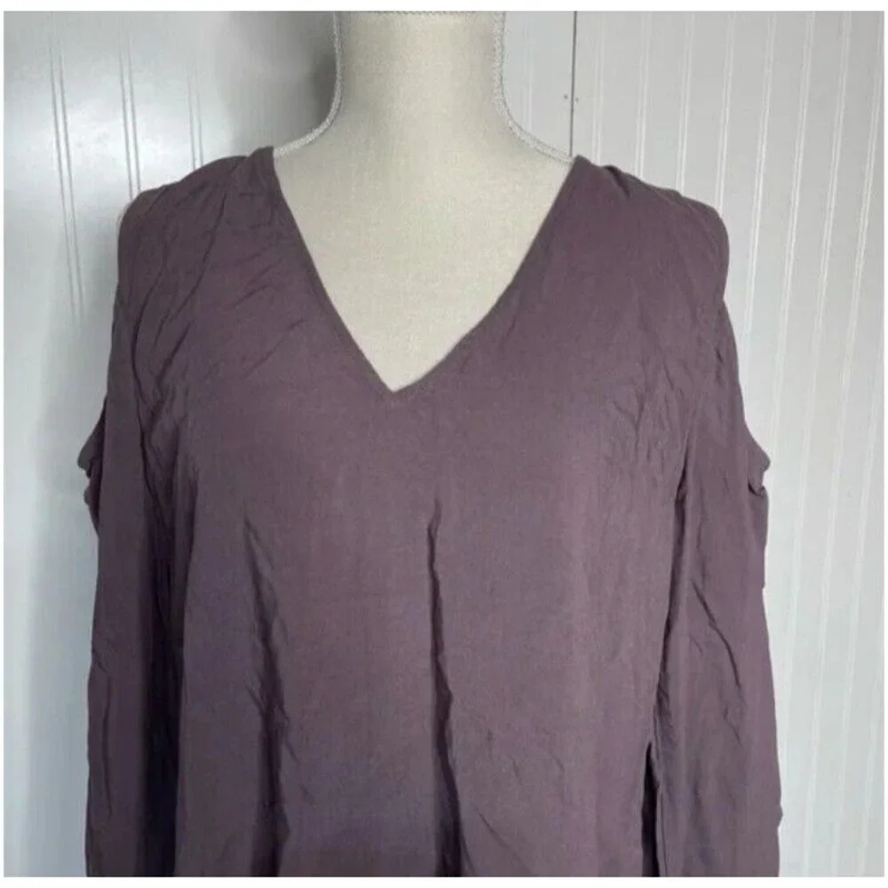 Mustard Seed Cold Should Blouse Size Large‎ Style #SH11549 NWT